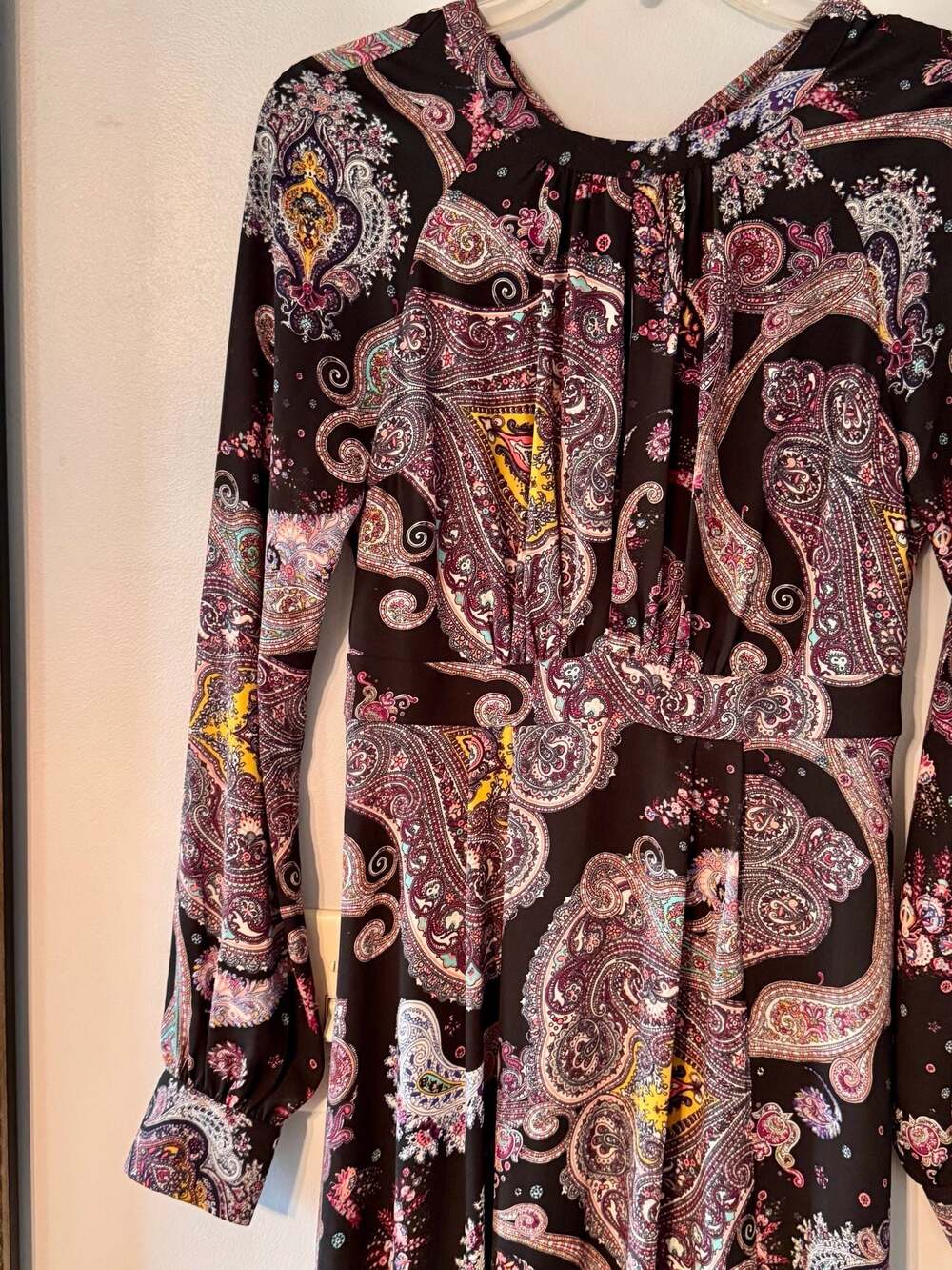 Dark Boho Paisley Maxi Dress | Whimsigoth Romantic Cottagecore Festival Dress